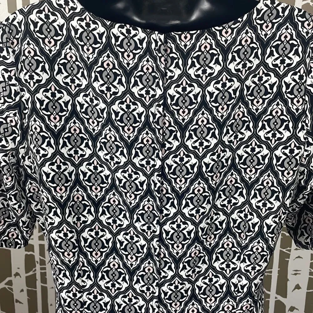 NEW Graphic Printed Fit & Flare Dress sz 10 - Picture 5 of 16